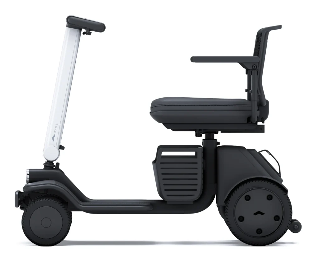 電動車椅子の側面図