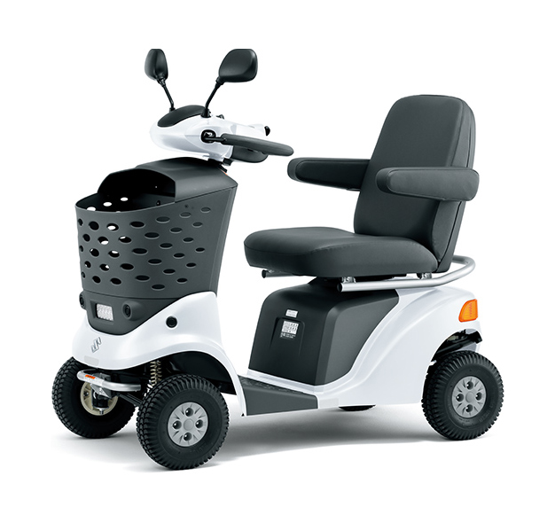 白い電動四輪車