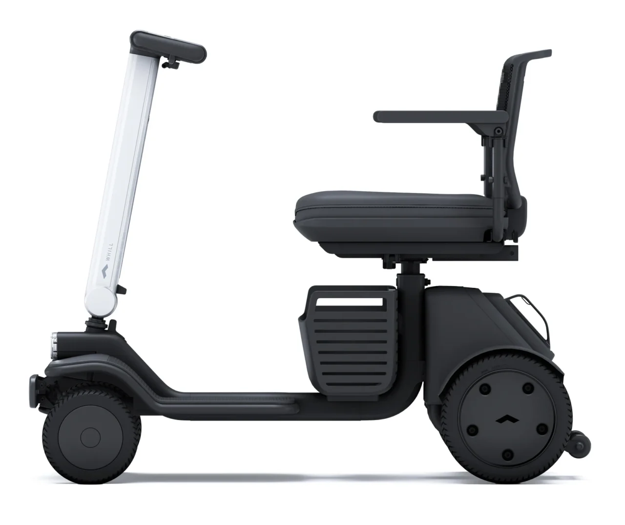 電動車椅子の側面図