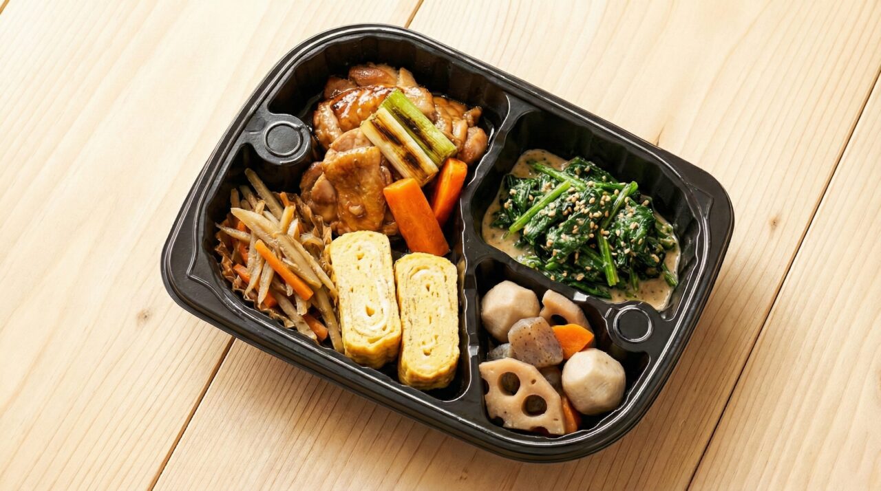 弁当 鶏肉 卵焼き 野菜