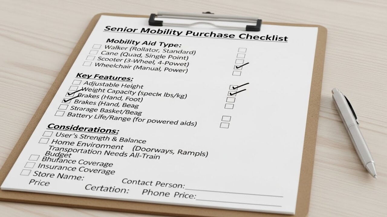 高齢者向け移動支援具購入チェックリスト